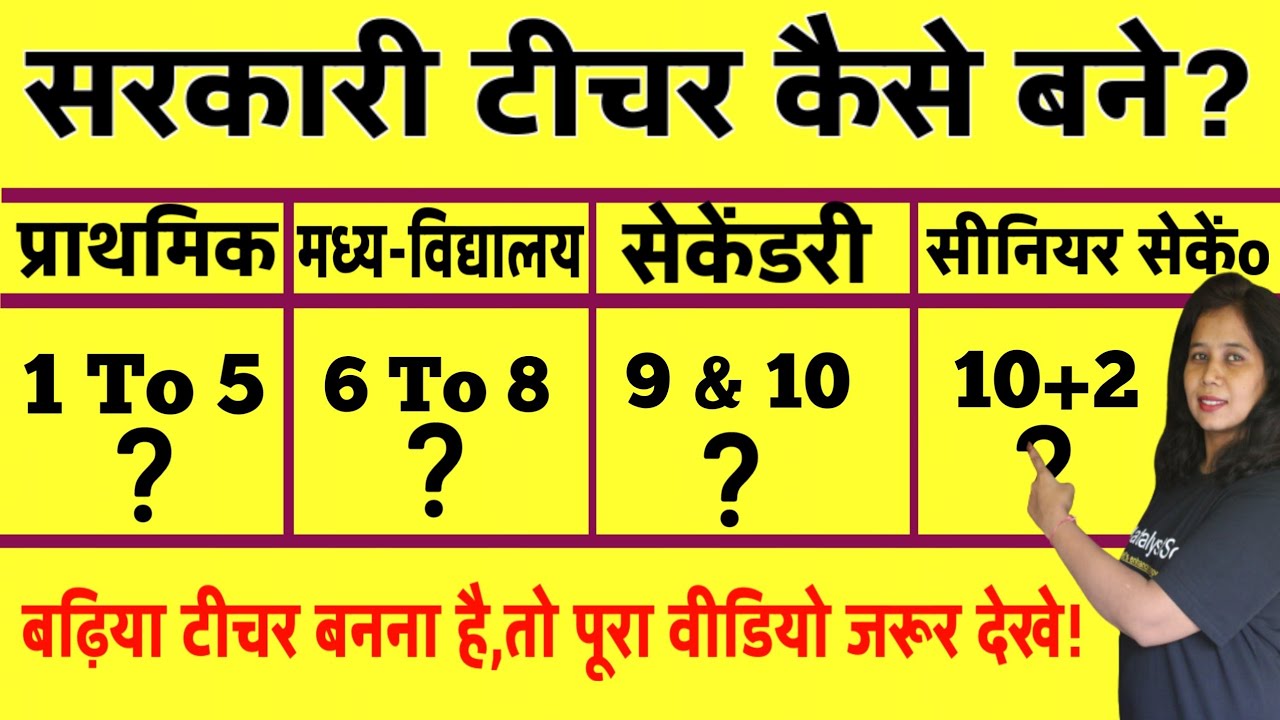 सरकारी टीचर कैसे बनें? Government teacher kaise bane 2022 | how to become a government teacher