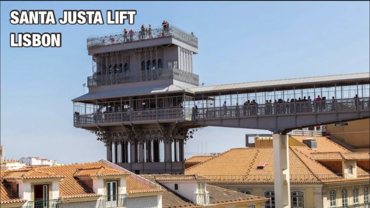 Santa Justa Lift & Dom Pedro IV Plaza - Lisbon