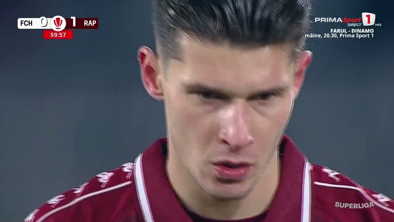 REZUMAT: Hermannstadt - Rapid 0-3. Trei puncte pentru primul loc. Rapid a ratat şi un penalty