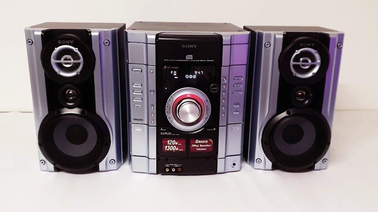 Mini System Sony HCD-RG121 | Reparado e restaurado #vintage #sony #minisystem