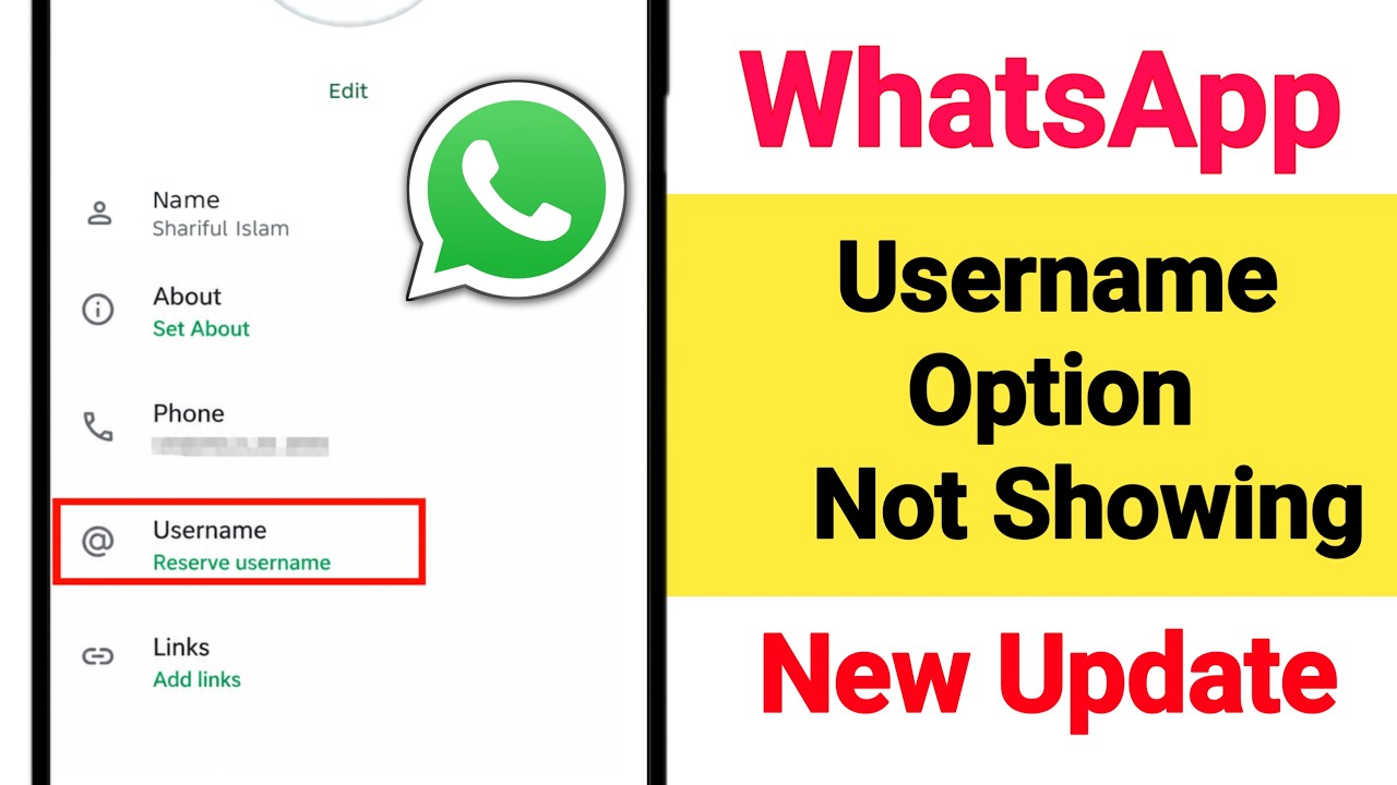 Fix WhatsApp Username Option Not Showing Problem 2026 || WhatsApp Username New Update