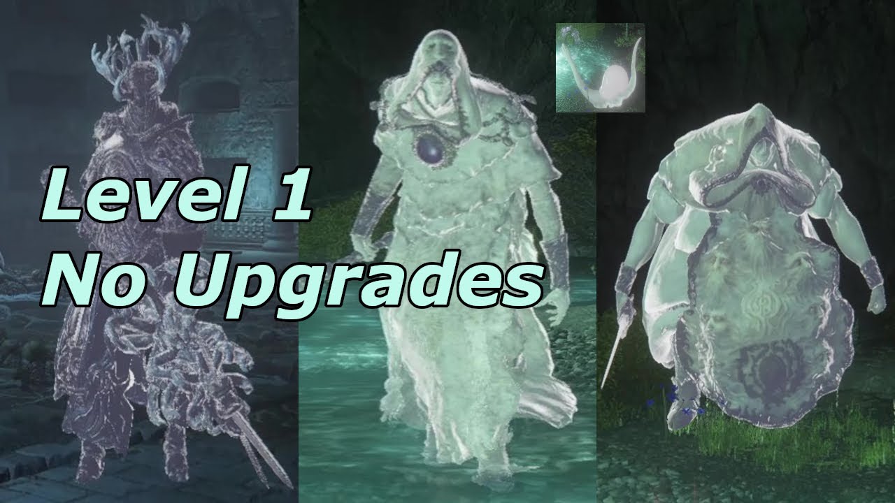 Elden Ring - Spiritcaller Snail RL1+0 (Level 1, No Weapon Upgrades)