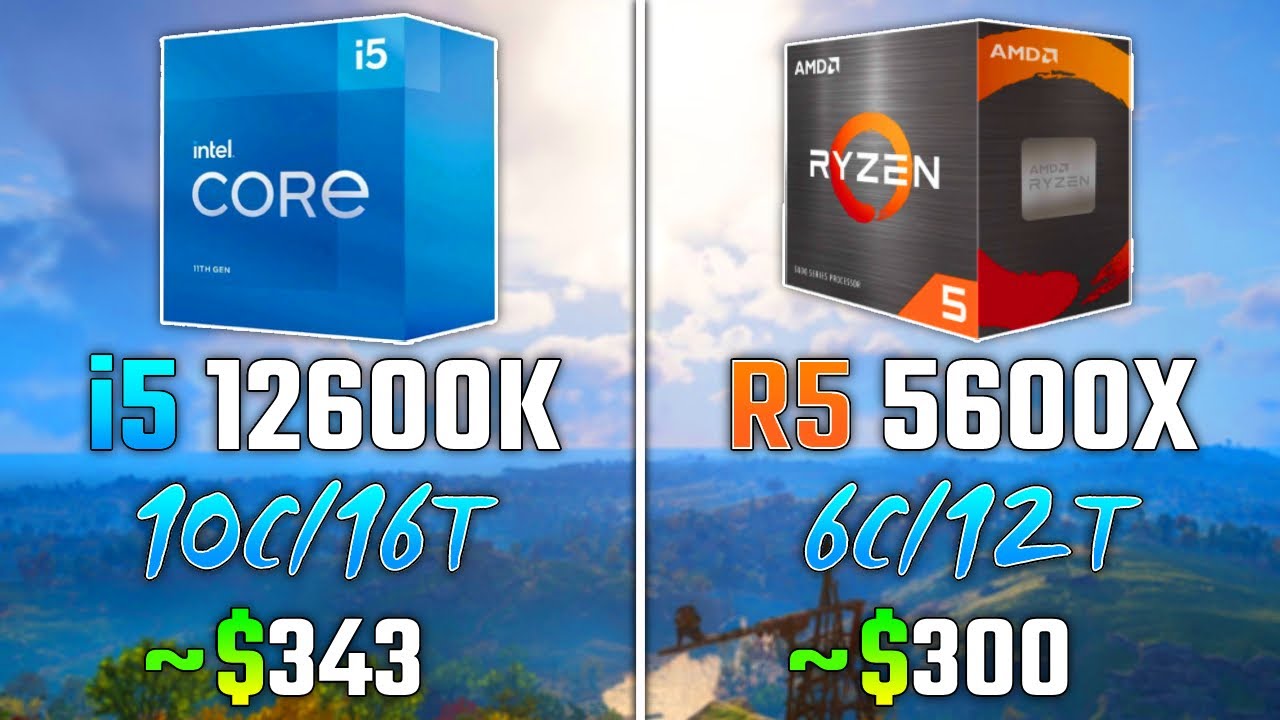 INTEL i5-12600K vs RYZEN 5600X | Test in 5 Games | 1440p