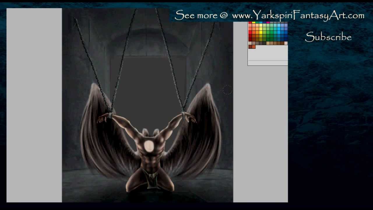 Illustration Drawing - Angels Defeat Illustration Drawing