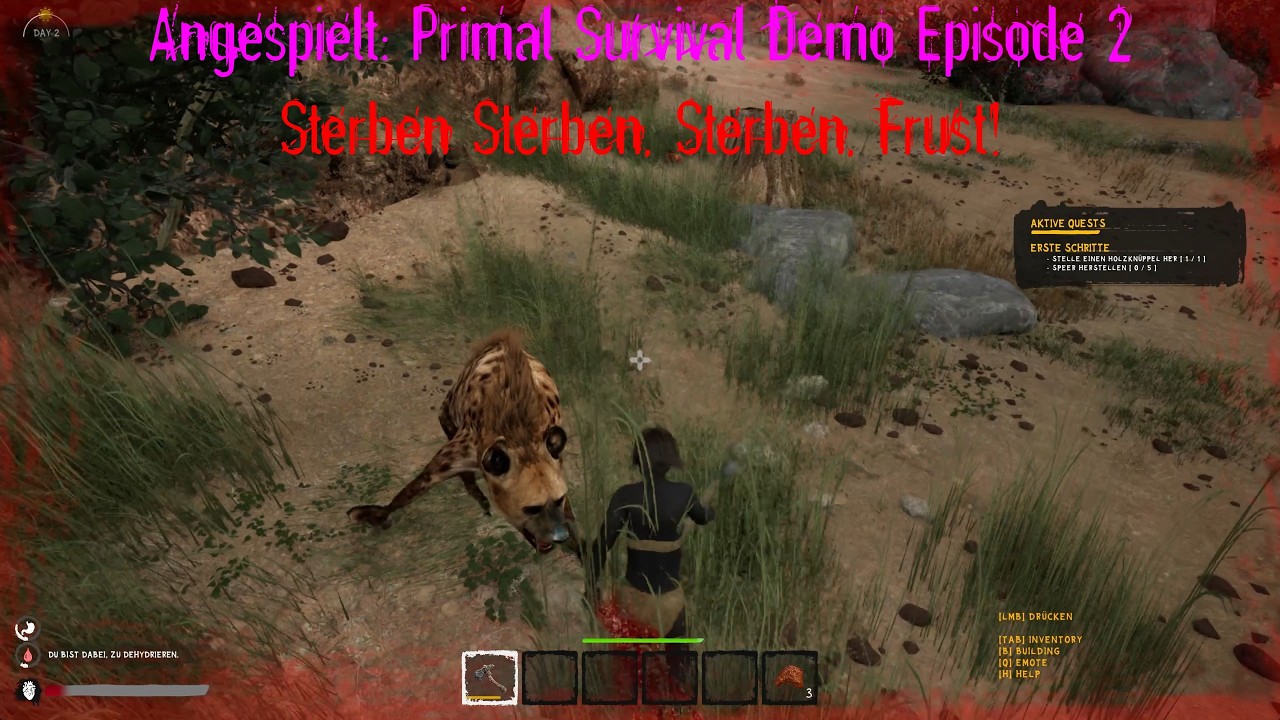 Angespielt: Primal Survival Demo Episode 2 Sterben Sterben, Sterben, Frust!