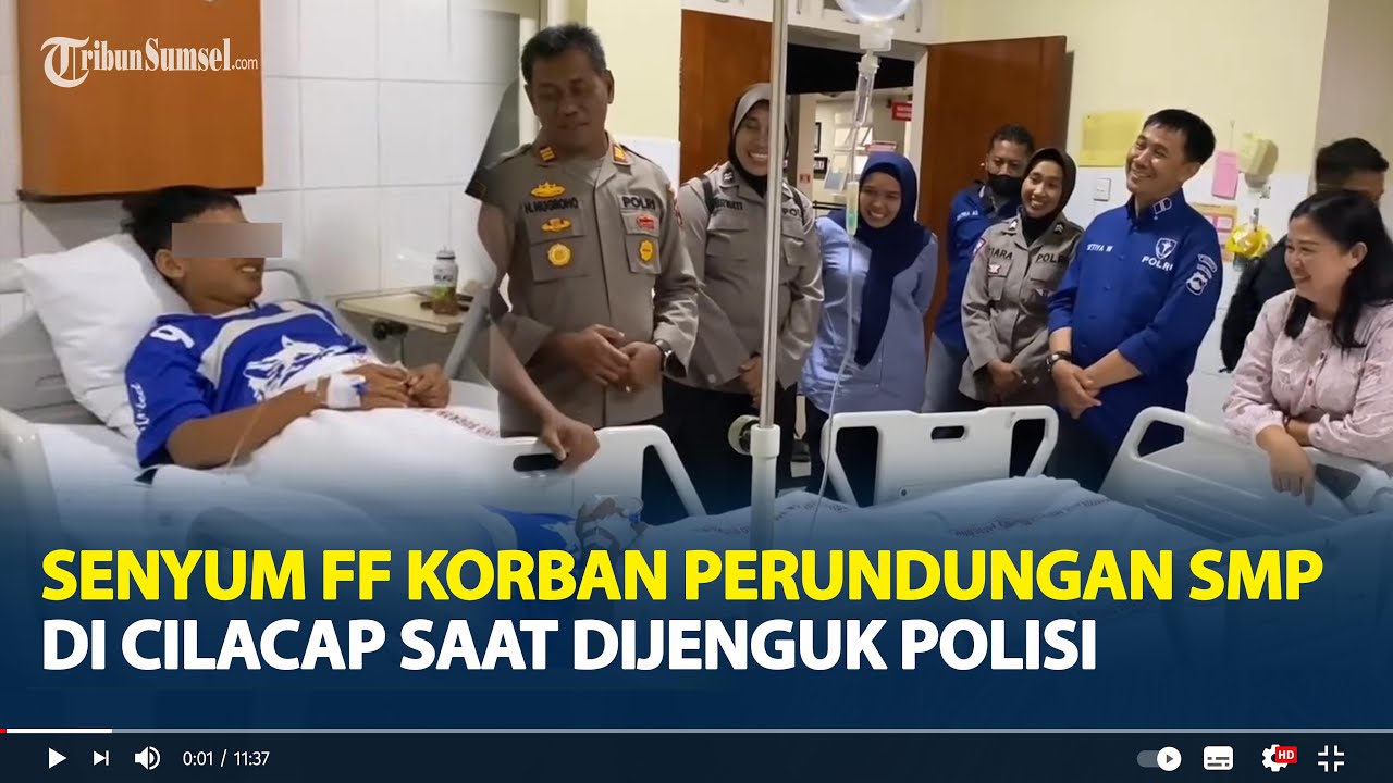 Senyum FF Korban Perundungan SMP di Cilacap saat Dijenguk Polisi, Ungkap Nasibnya di SMPN 2 Cimanggu
