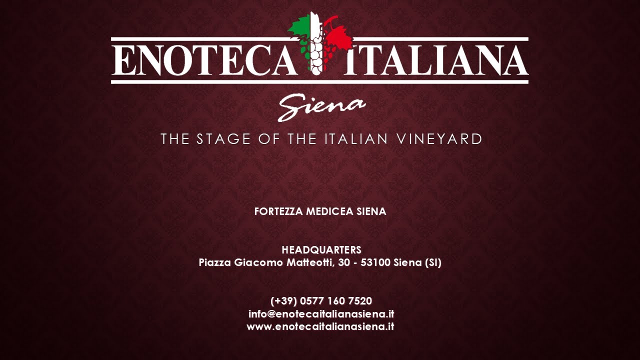 🍷 Enoteca Italiana Siena - Since 1933 🍷