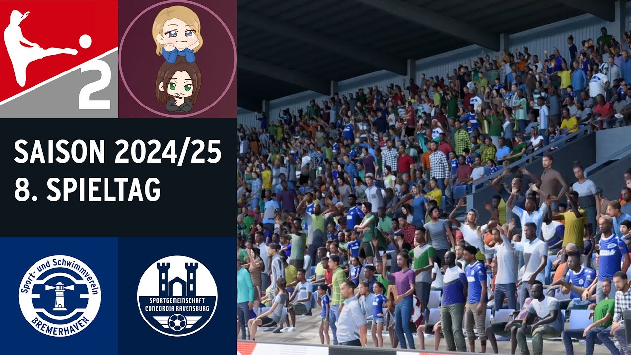 SSV Bremerhaven - SG Concordia Ravensburg | 8. Spieltag | 2. YouTube Bundesliga 2024/25