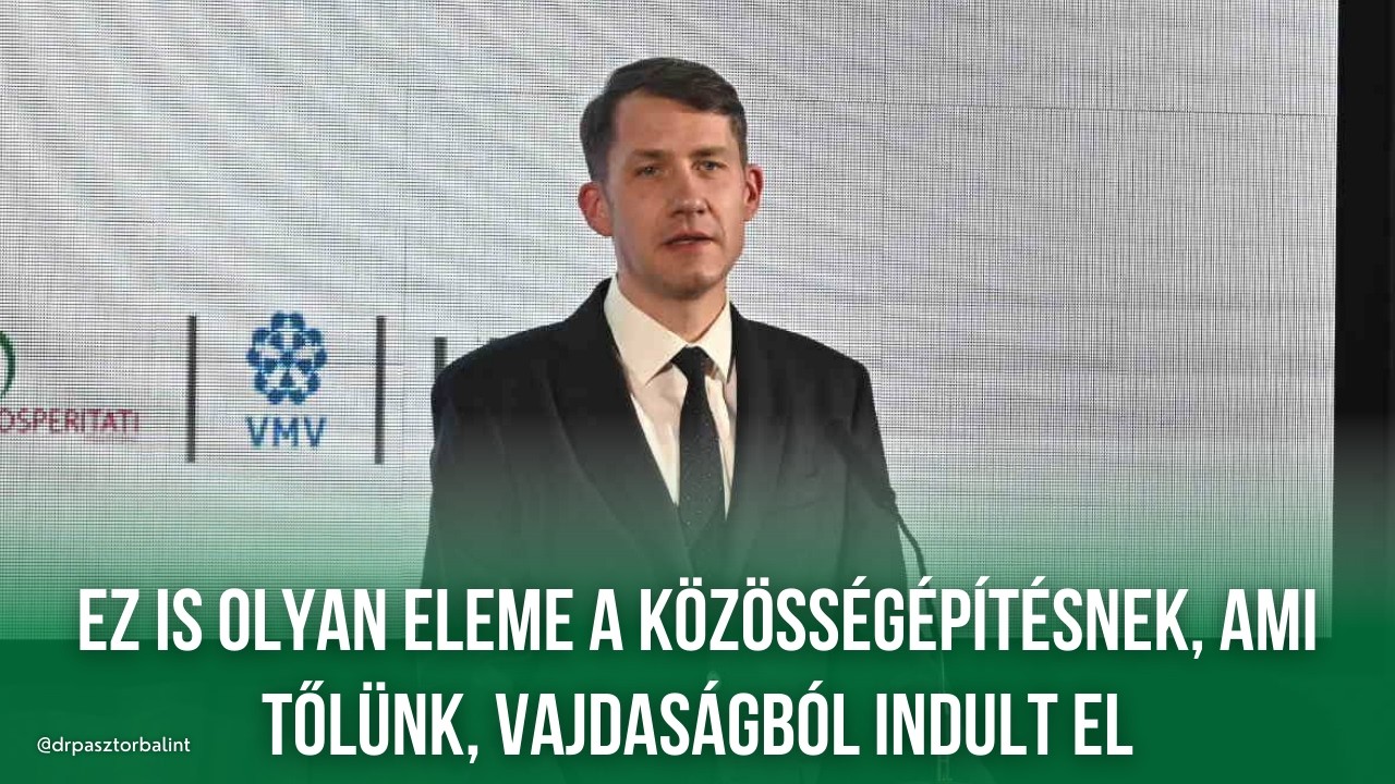 Dr. Pásztor Bálint, a VMSZ elnökének ünnepi beszéde az V. Mentorgálán