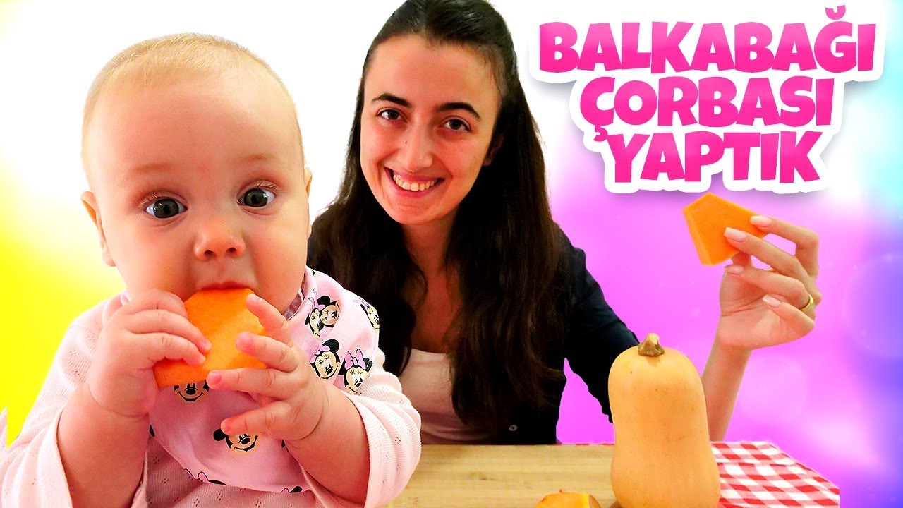 Anne Vlog. Sevcan Derin'e öğle yemeği için bal kabağı çorbası yapıyor. Bebek bakım videosu
