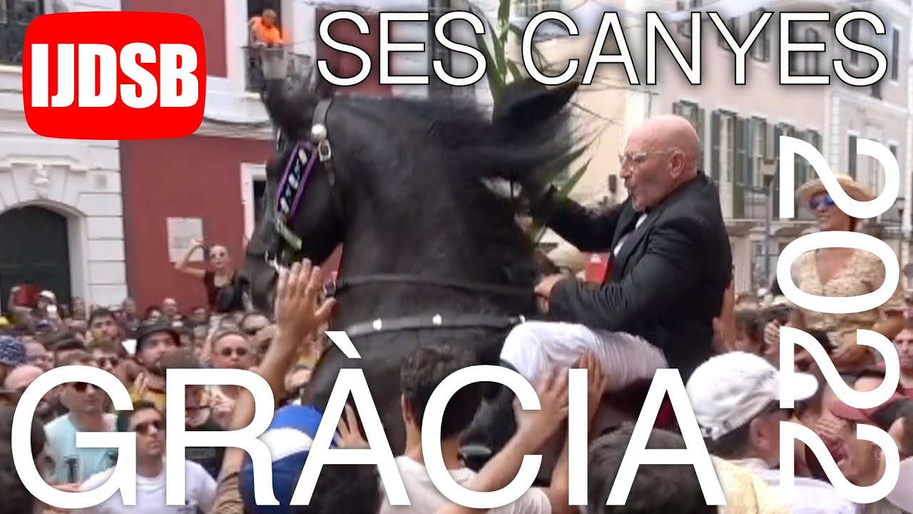 Ses canyes 🟡 Es Mat&iacute; des Dia de Gr&agrave;cia 2022 &hearts;️ Ma&oacute; 🐴 Festes de Menorca