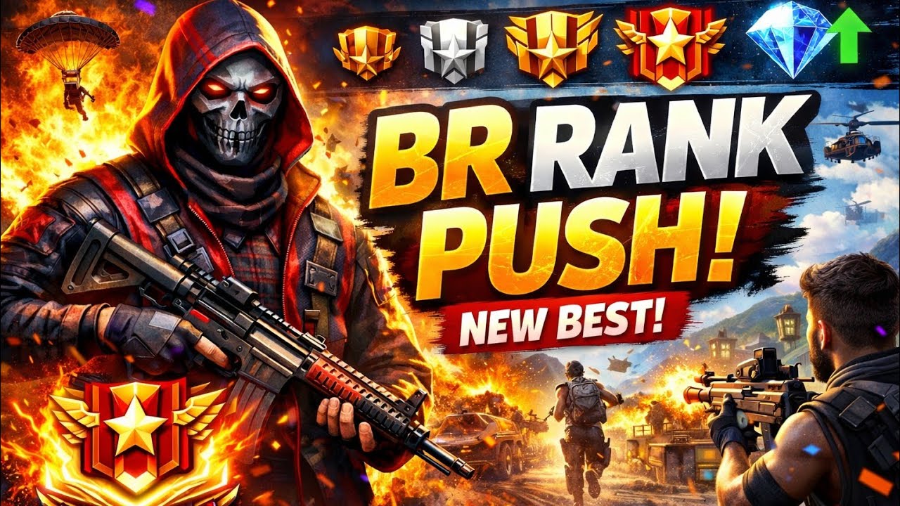 FREE FIRE 🔥 BR RANK PUSH LIVE | HEROIC LOBBY 😈 FULL TRYHARD GAMEPLAY