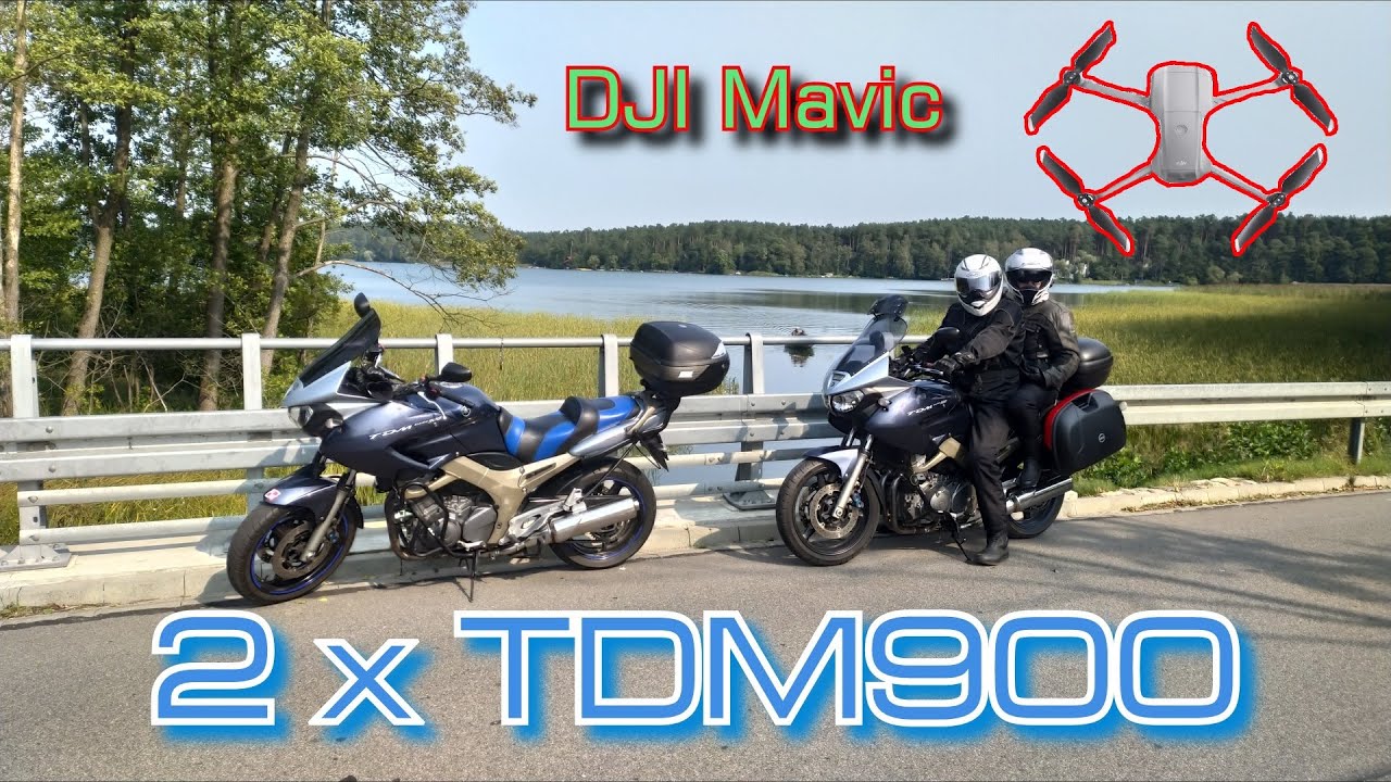 2xTDM 900 | Pojezierze Brodnickie i Mazury motocyklem |  | Spotkanie z widzem | DJI Mavic | Dron