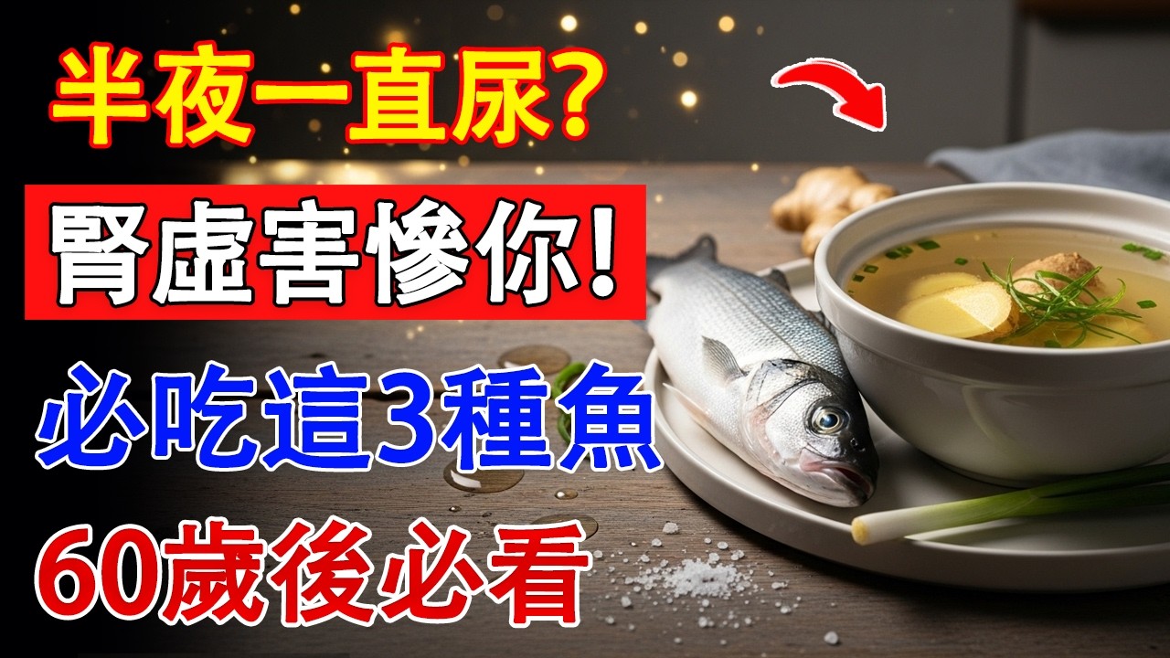 腎虛拖久會致命！趕緊吃這3種溫和補腎魚，夜尿停了、體力全都補回來！