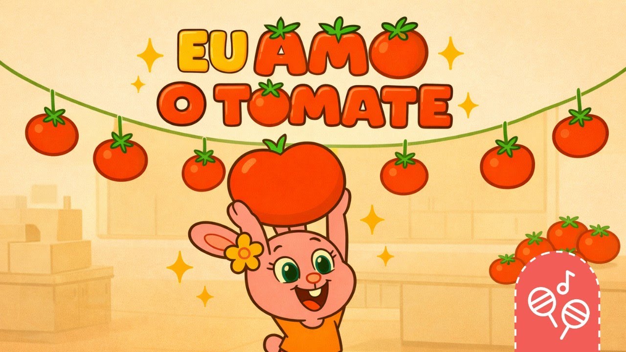 Eu Amo Tomate! 🐰 Tata e Tadeu | Música Infantil Divertida | Coelhinha que Não Gosta de Cenoura!