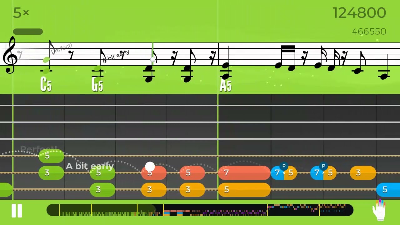 Yousician Gameplay Part 3:Fight it for all level 9 and Don't need you no more level 9
