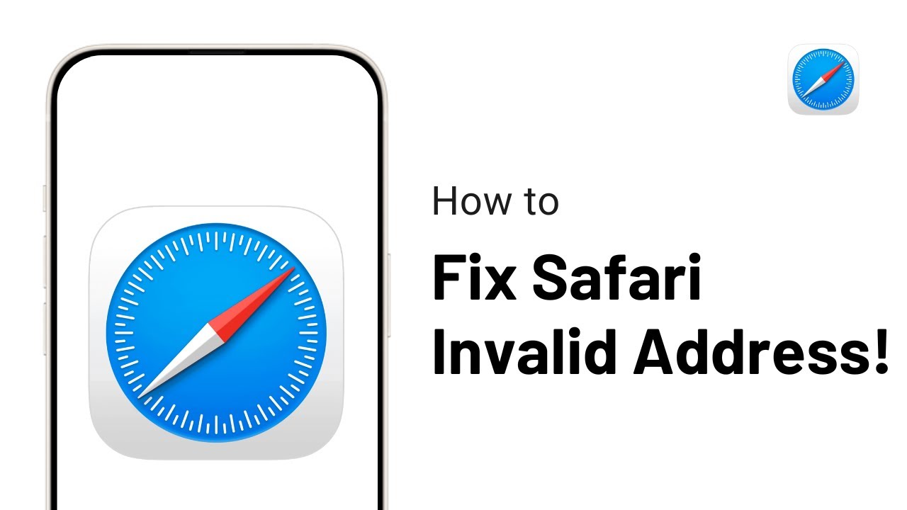 How to Fix Safari cannot open the page because the address is invalid