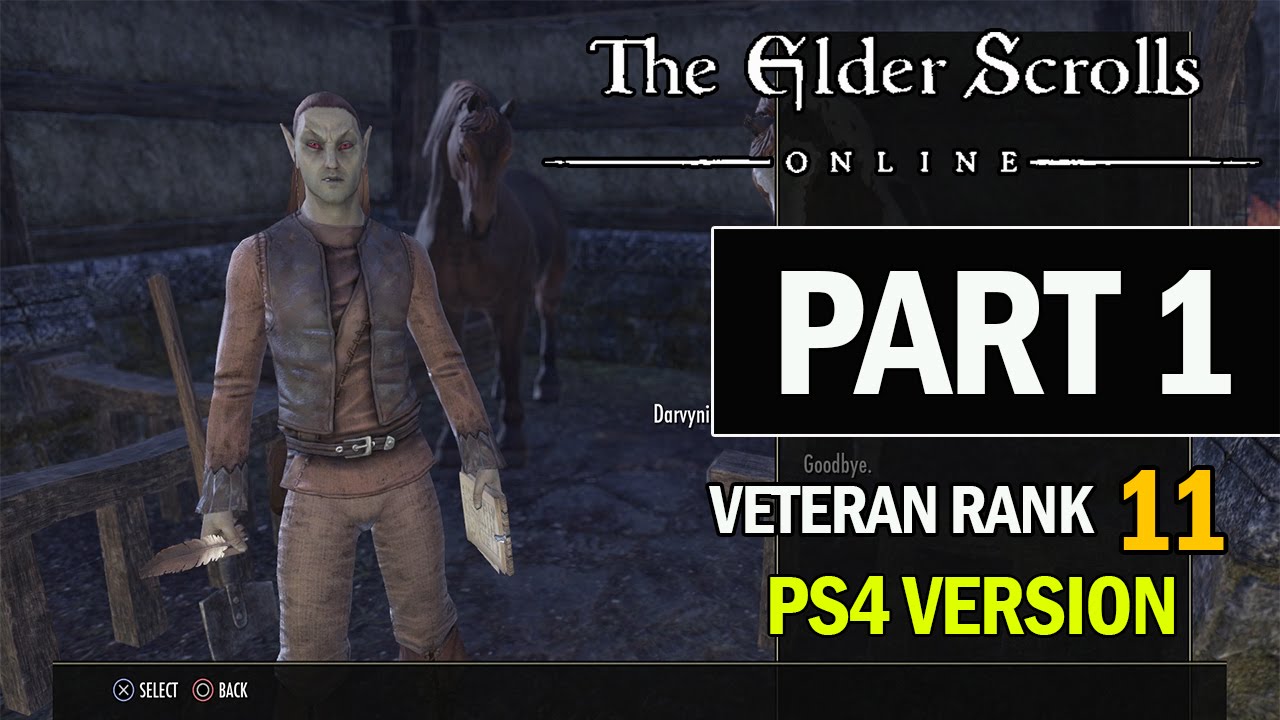The Elder Scrolls Online PS4 Walkthrough Part 1 - Let's Play Review Gameplay