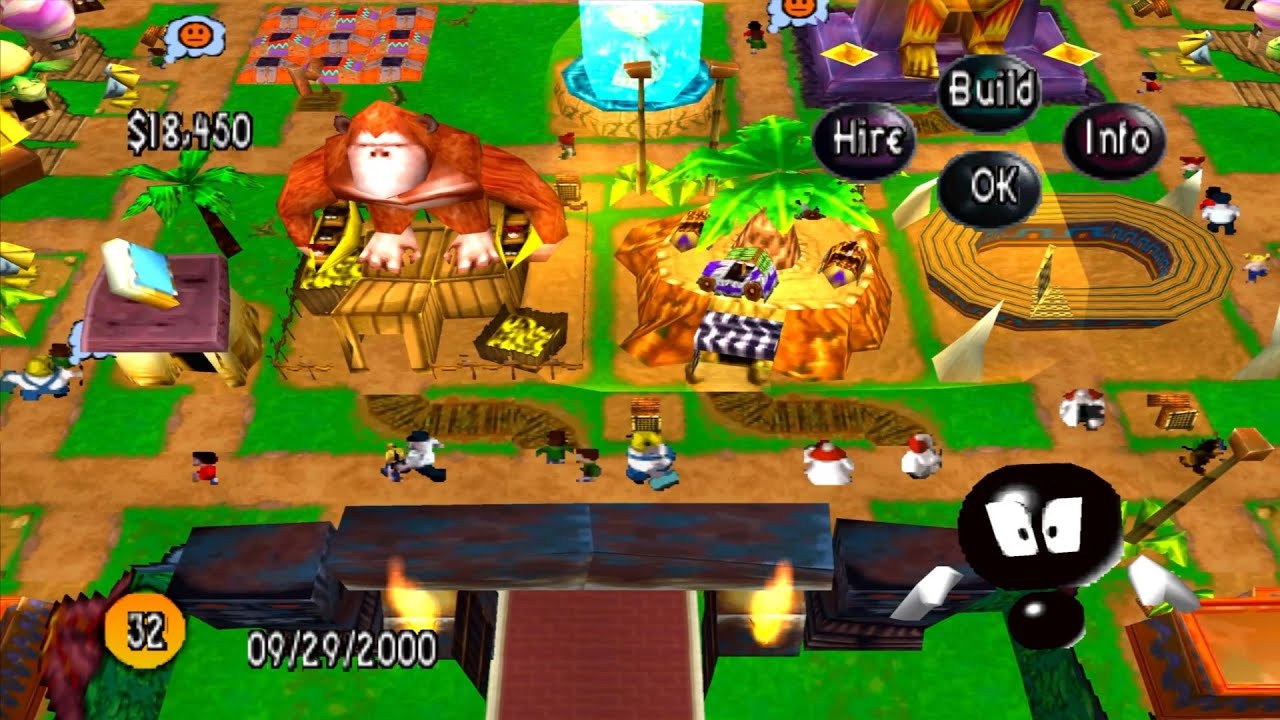 Sim Theme Park | Short Gameplay | PS1 | HD