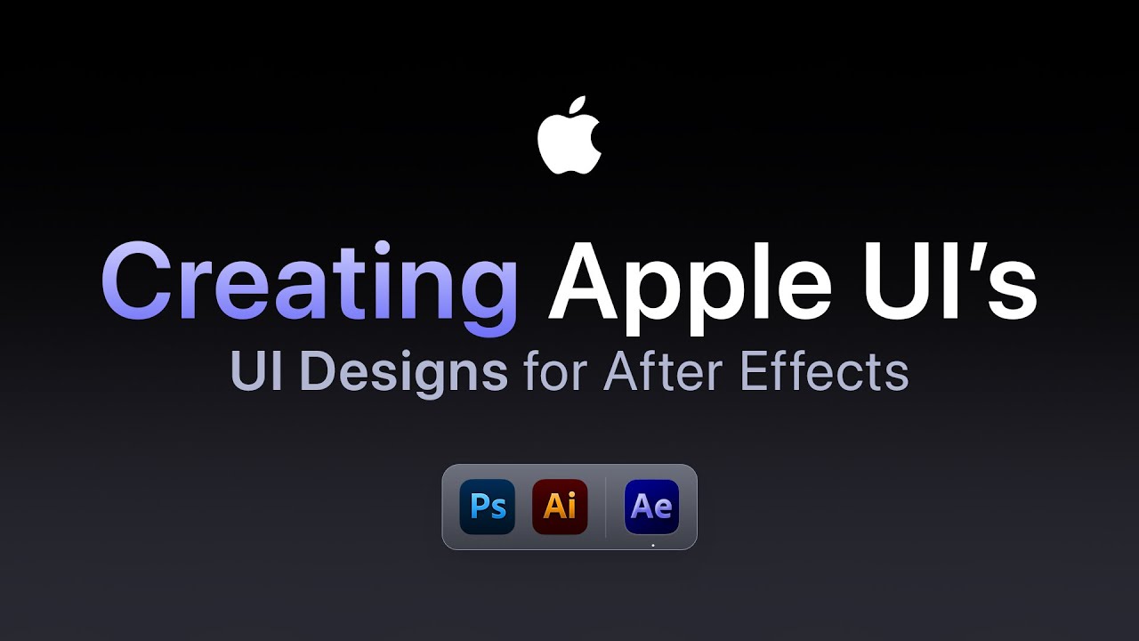 How to Create UI Designs for After Effects (Viral Apple Style)