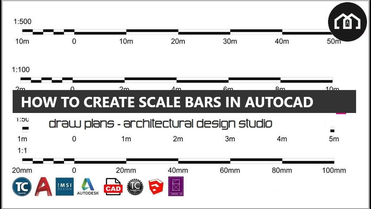 How To Create Your Own Scale Bars | AutoCAD |TurboCAD