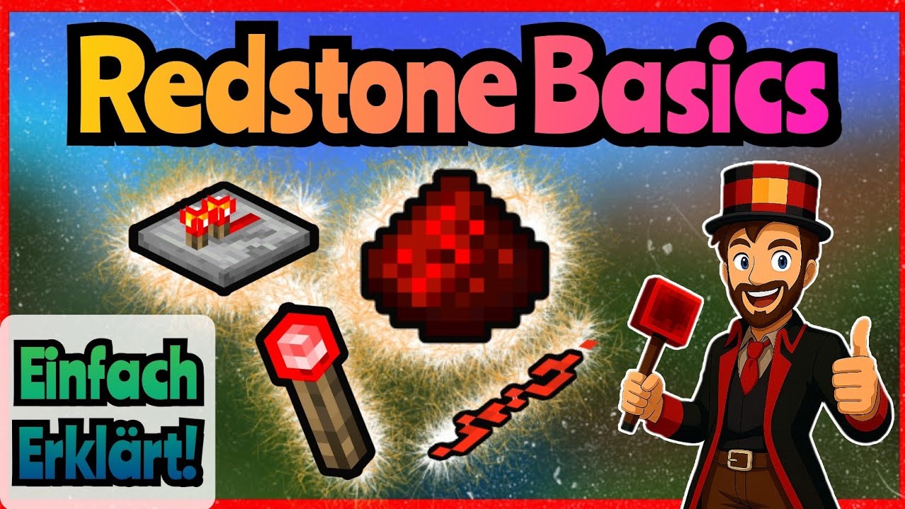 🧰 Redstone Basics erkl&auml;rt 😎 | Minecraft Bedrock Tutorial (1.21)