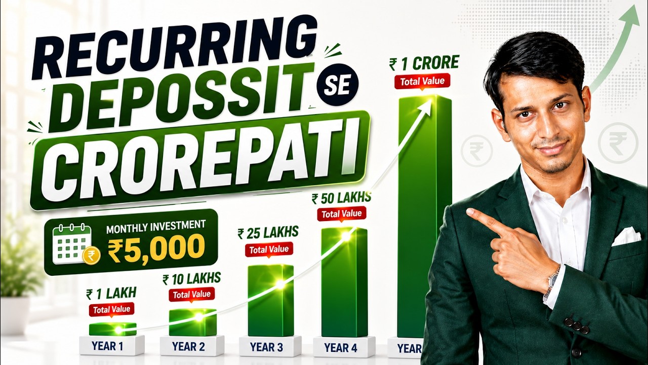 How to become a Crorepati through Recurring Deposit? | High Return RD better than SIP?