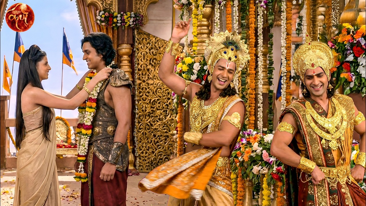 अभिमन्यु और उत्तरा के विवाह पर वासुदेव और अर्जुन ने जमकर लगाए ठुमके || Suryaputra Karn