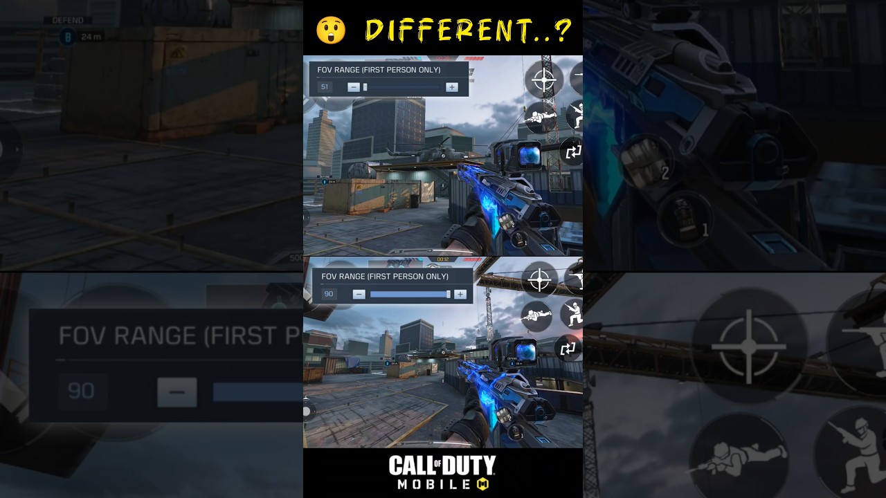 FOV Range (1st Person Only) Setting CODM 😱 Codmobile | CODM BR #shorts #codmbr #codm90fps #codm #cod