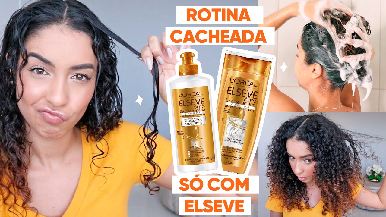 ROTINA CAPILAR COM ELSEVE OLÉO EXTRAORDINÁRIO CACHOS | JULIANA LOUISE