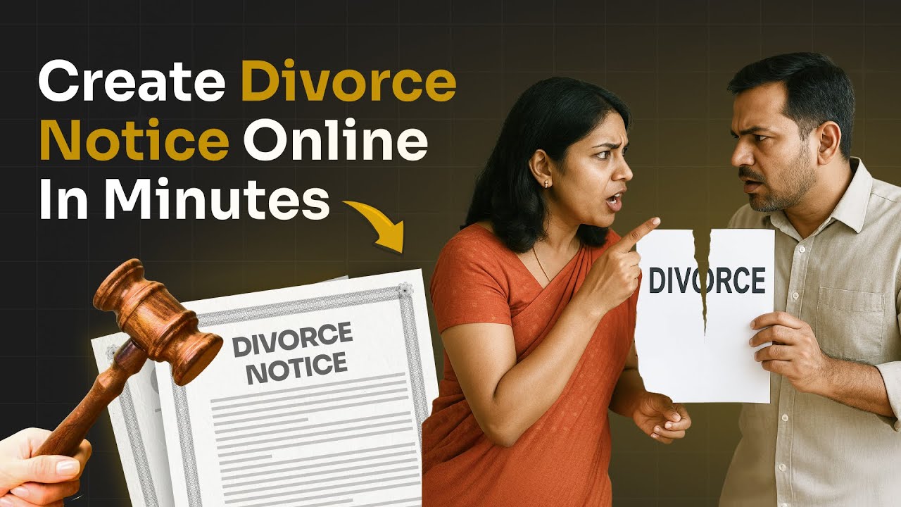 Send Divorce Notice to Husband/Wife | Step-by-Step Process