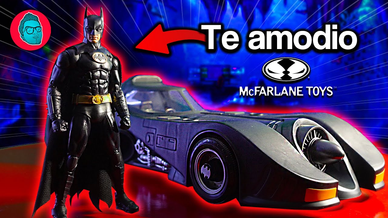 😱 EL ENORME BATIMÓVIL! - Unboxing & Review BATMOBILE 1989 Gold Label McFarlane Toys