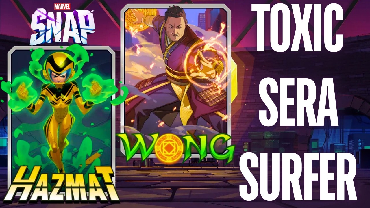 Toxic Sera Surfer Deck in Infinite Rank Marvel Snap