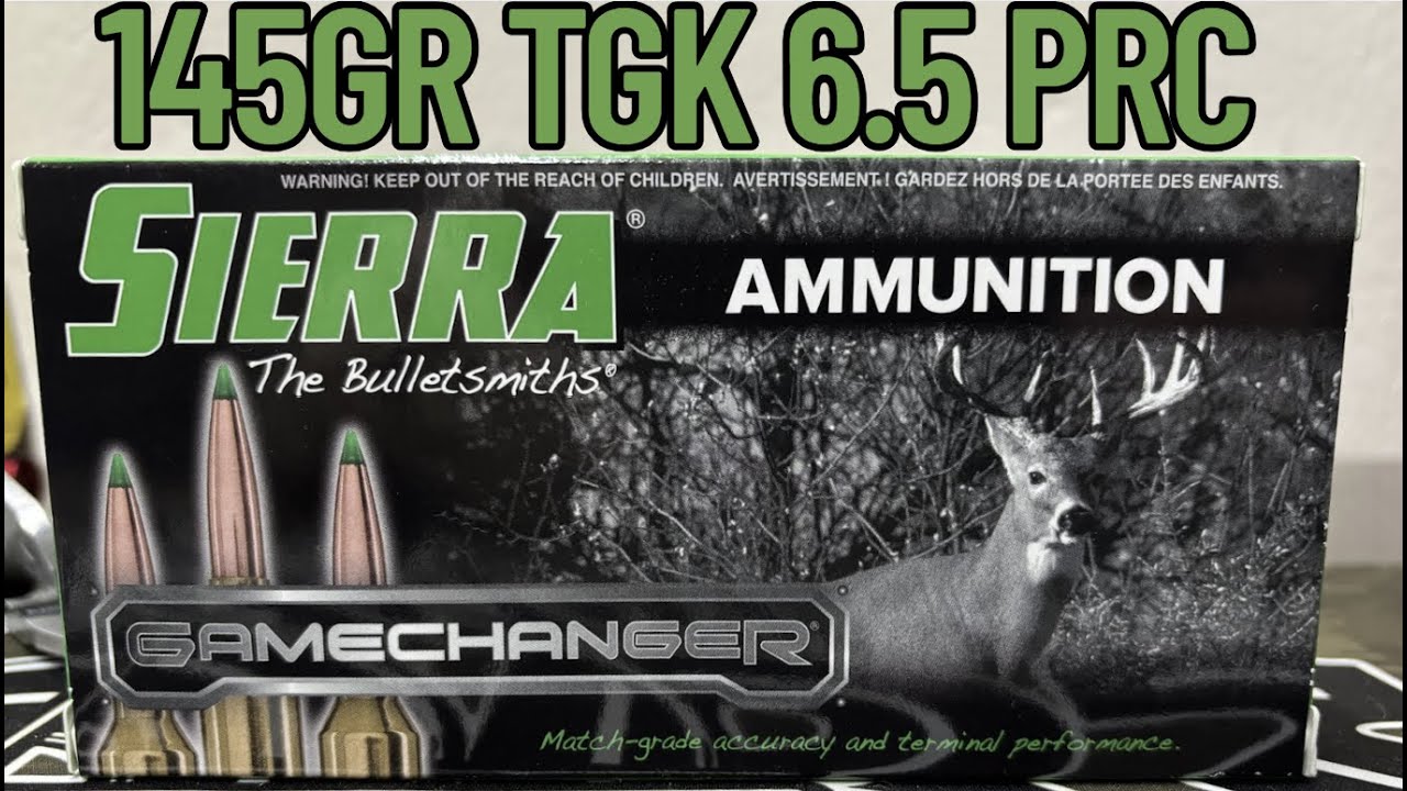 6.5 PRC, Sierra 145gr Game King Factory Ammo Test