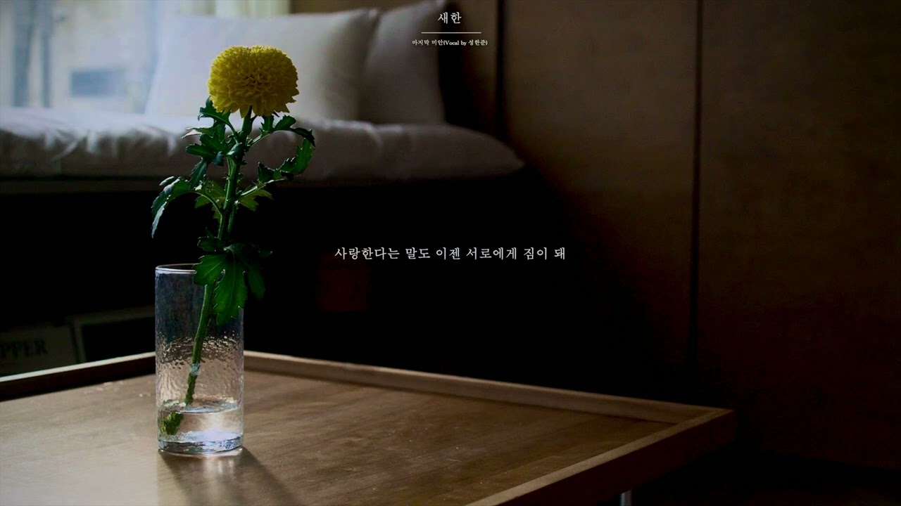 [Lyrics Video] 새한 (SAEHAN) '마지막 미안 (Vocal by 성한준)'