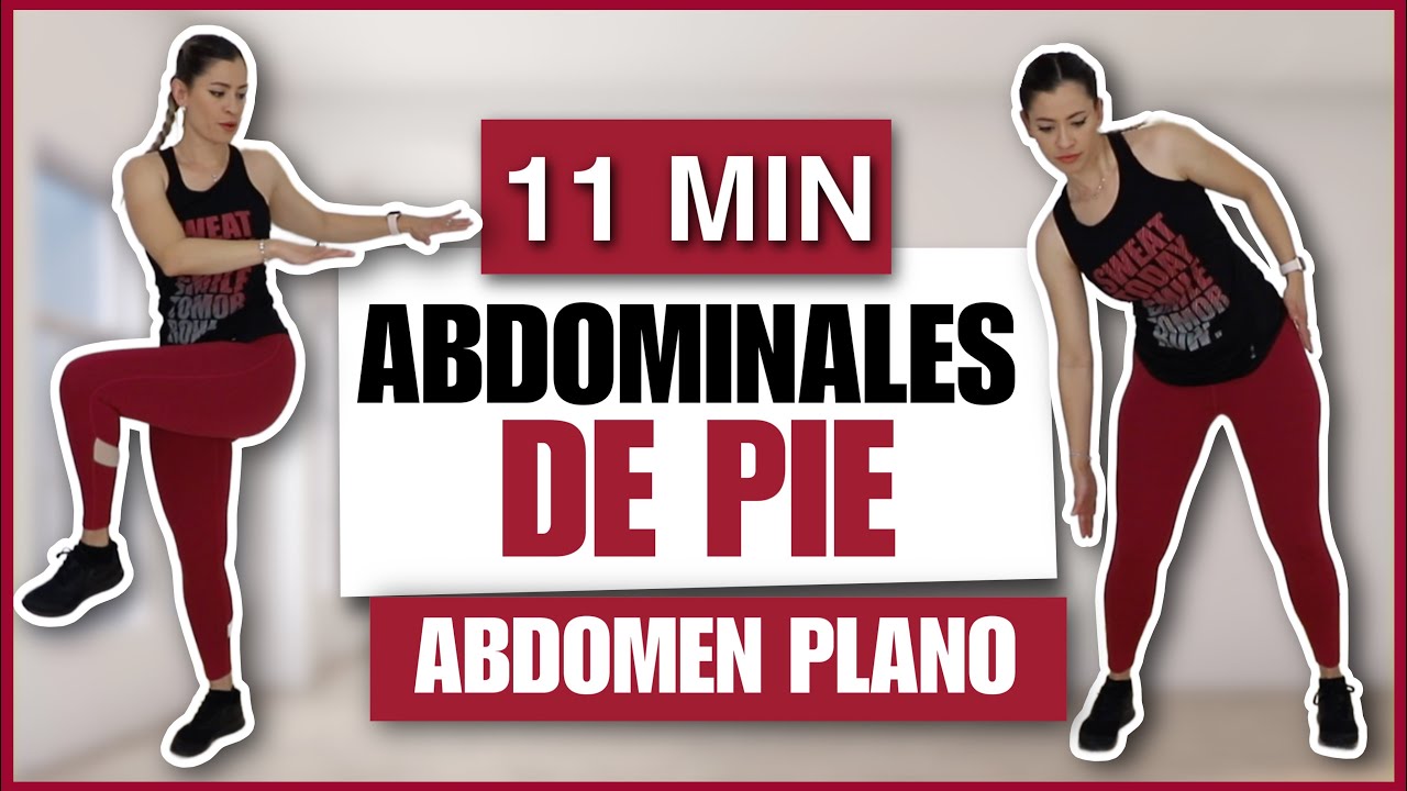 LA MEJOR RUTINA DE ABDOMINALES DE PIE para Reducir Cintura y Aplanar Abdomen 11 Min | NatyGlossGym