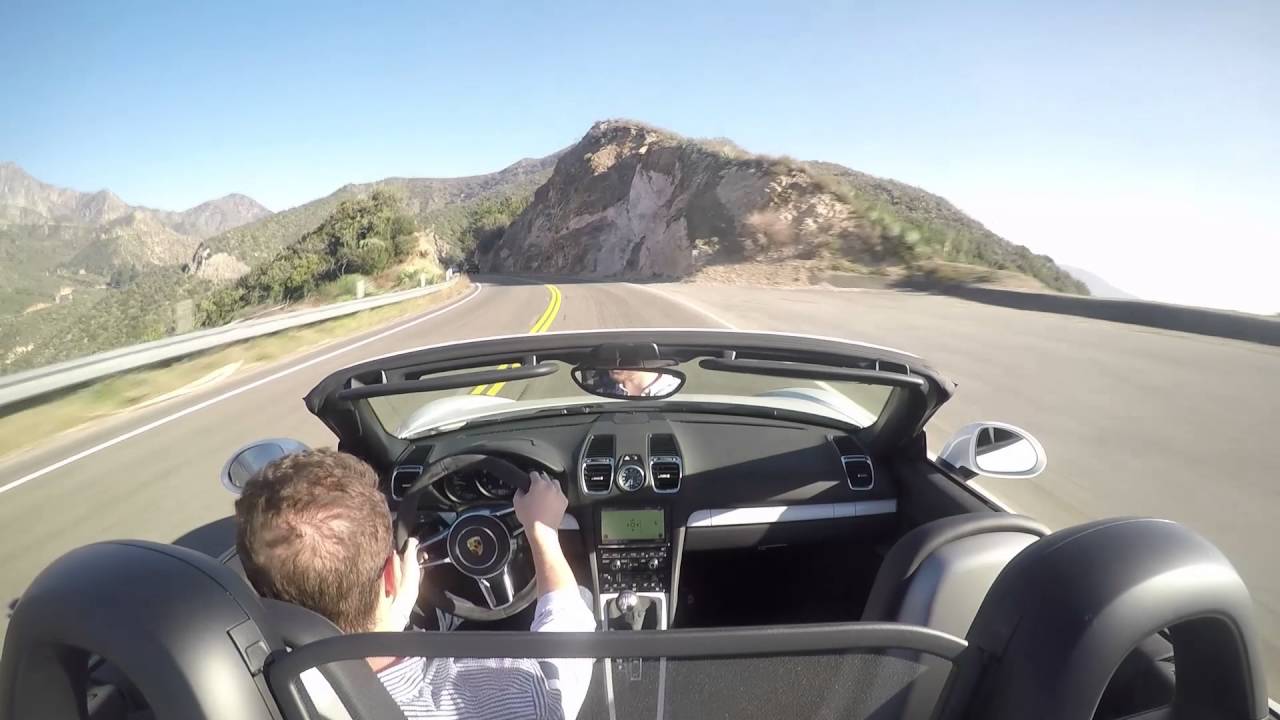 2016 Boxster Spyder on Angeles Crest - Pure Exhaust