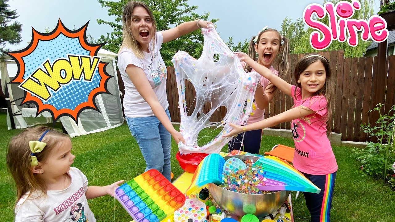 POP IT GIGANTIC si ORBITZ in SLIME CHALLENGE