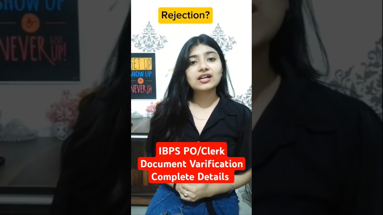 IBPS PO Clerk Document Varification #documentsverification #list #ibpspo #joining #dv