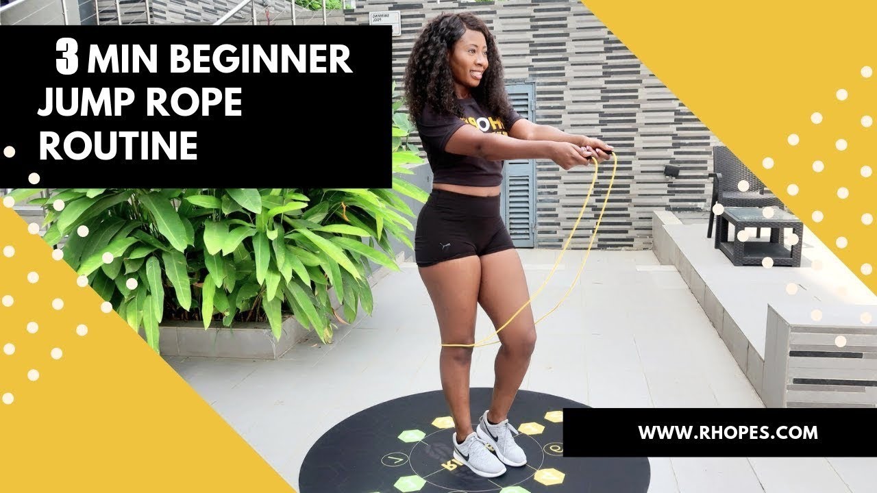 Simple 3 Min Beginner Jump Rope Workout | Afrobeats