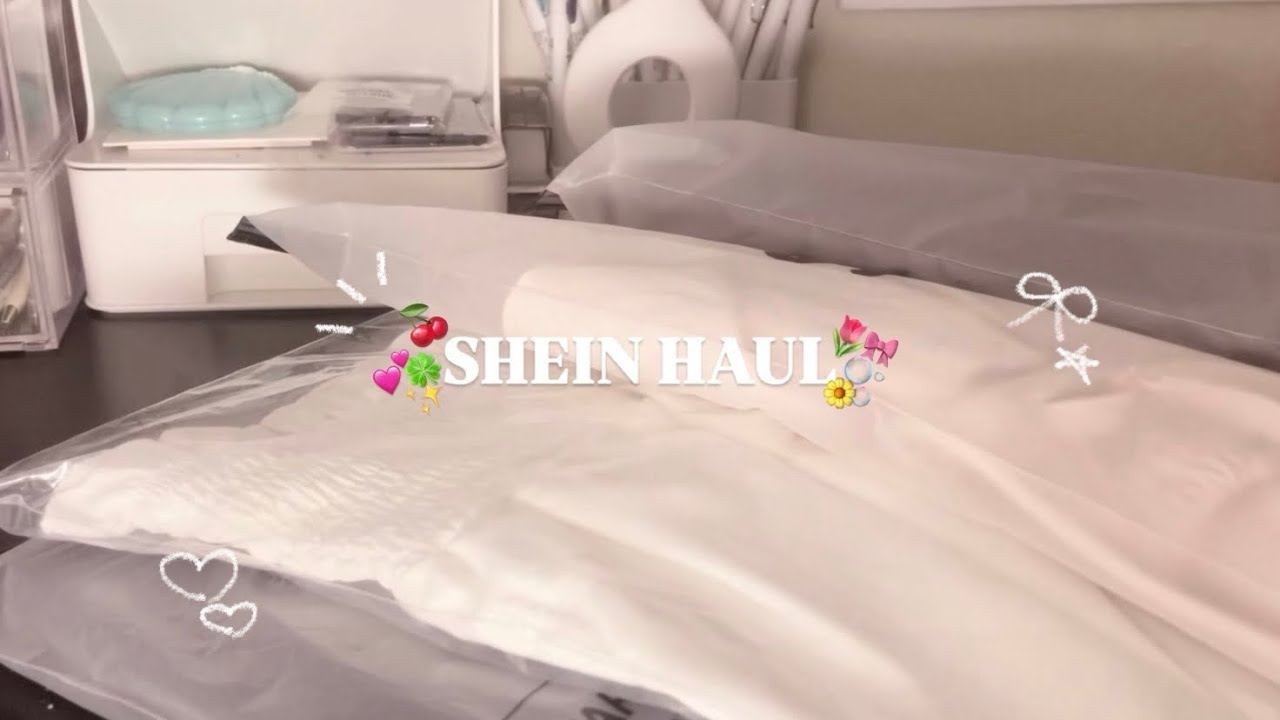 【SHEIN HAUL】unpacking goods after a long day from school !!
