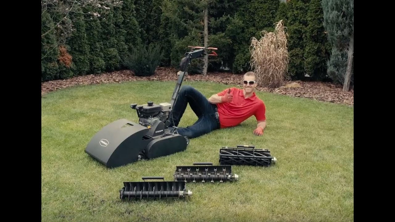 Regenerace trávníku se sekačkou Swardman Edwin 2.0