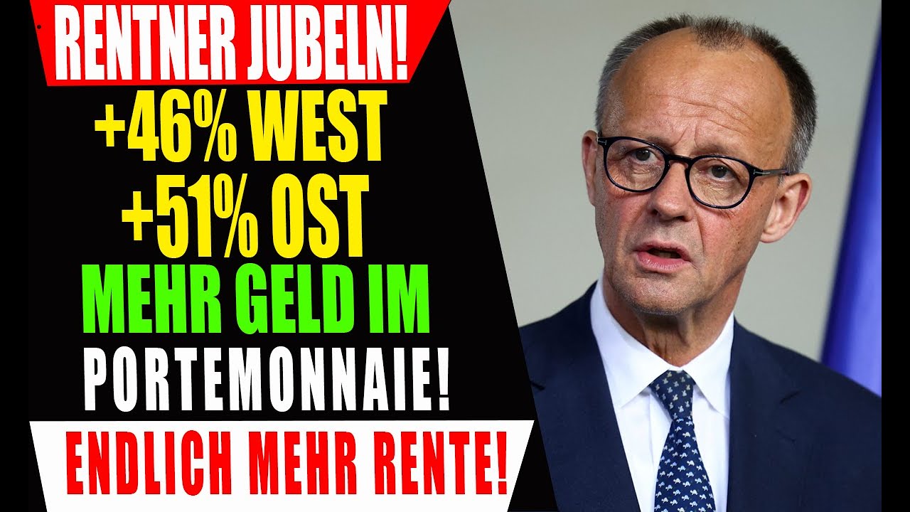 Große Neuigkeiten für Rentner:  Historische-Rentenerhöhung in Ost und West