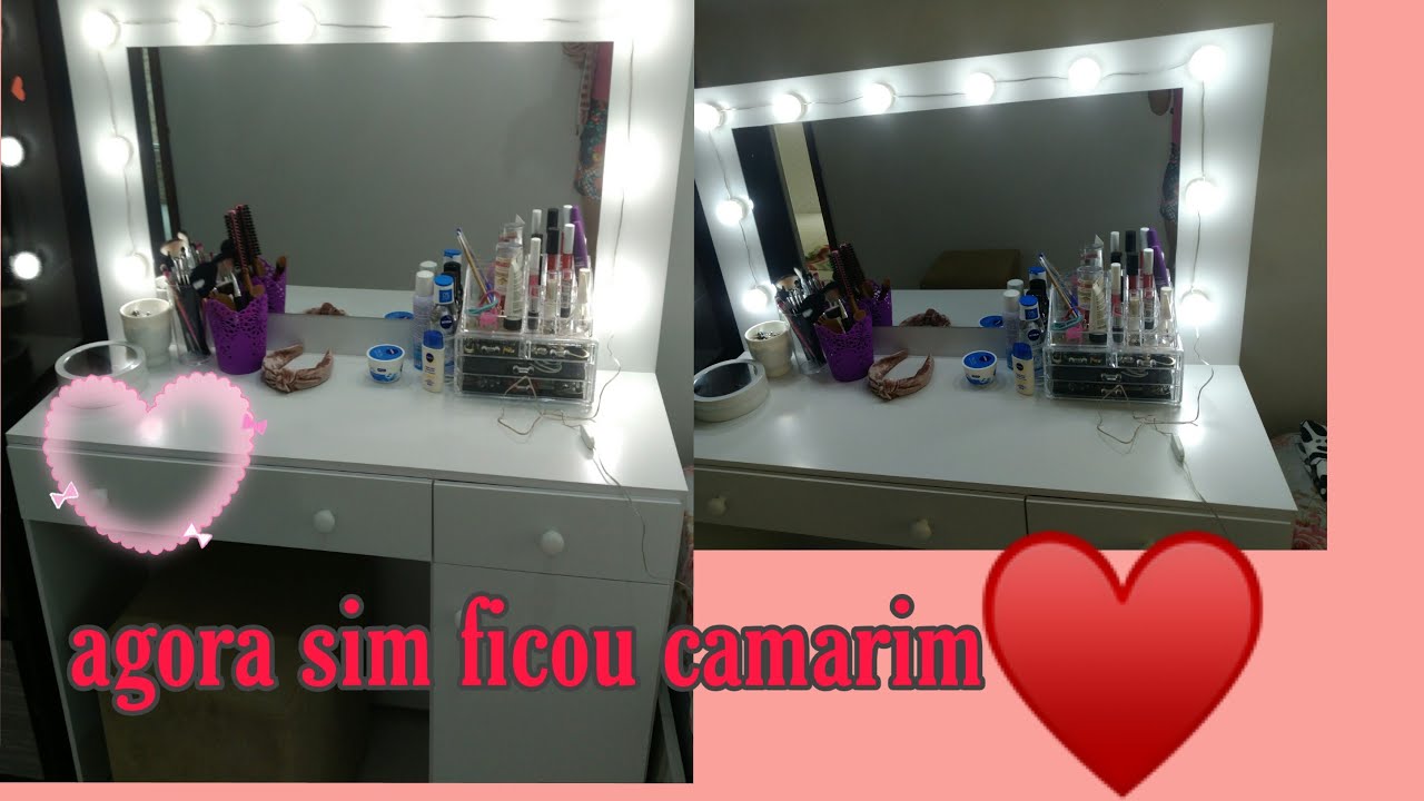 COLOQUEI LÂMPADAS NA MINHA PENTEADEIRA 😍😍
