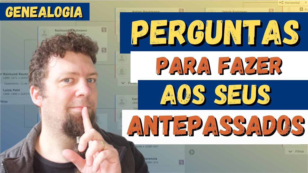 [GENEALOGIA] PERGUNTAS PARA UMA ENTREVISTA GENEALÓGICA