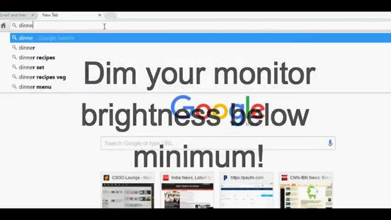 Change and Reduce Brightness level below minimum using Software!