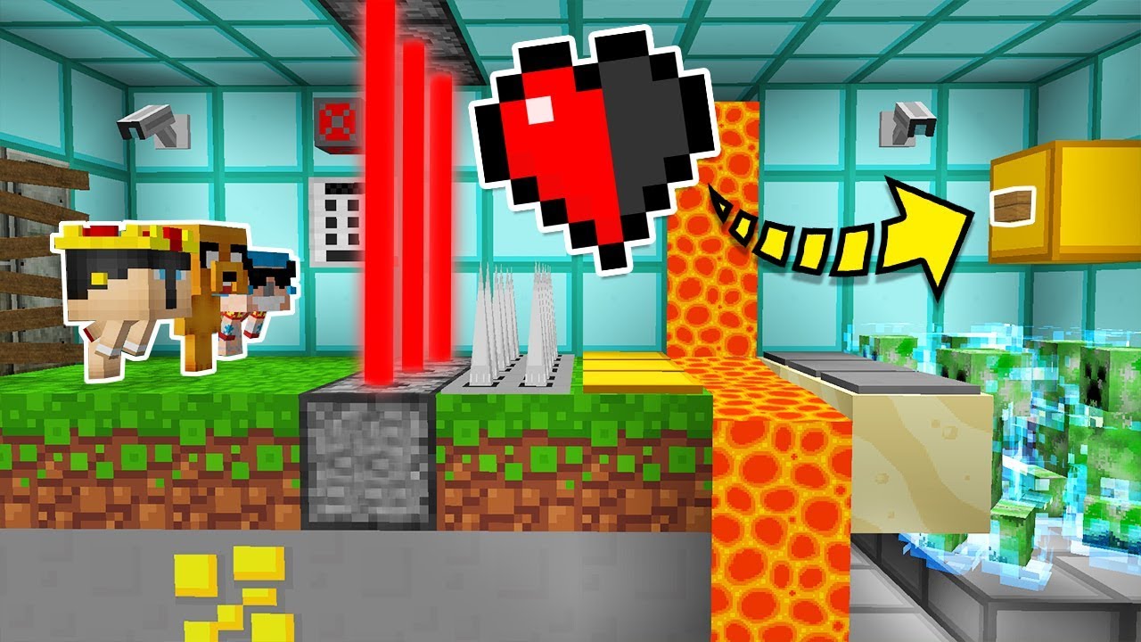 99% IMPOSIBLE PULSAR ESE BOTÓN CON MEDIO CORAZÓN 😱 MINECRAFT