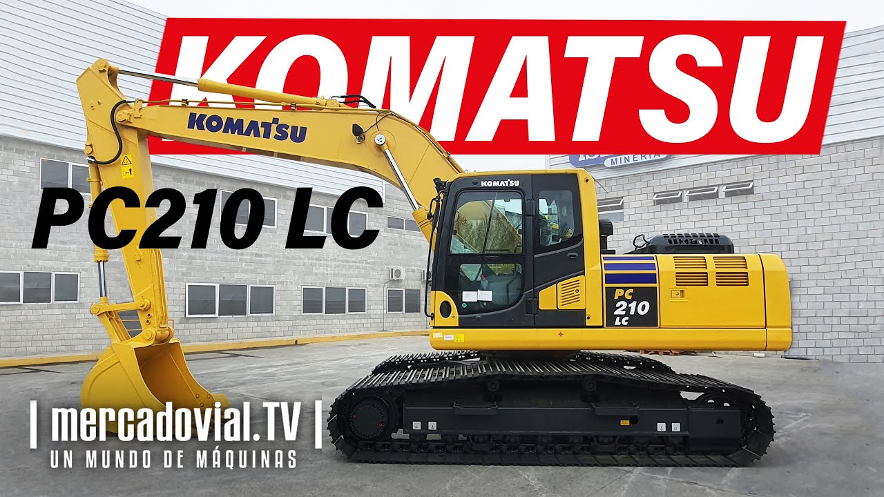 NUEVAS Excavadoras Komatsu PC210 LC 10M0 - 21 tns - Motor 6 cil 165HP - Balde 1 m3 | Mercado Vial TV