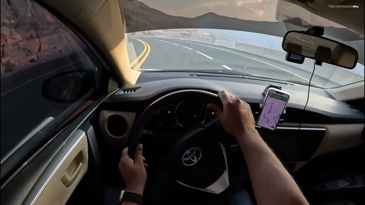 POV Driving a Corolla in Jebel Jais, UAE #UAE #driving #toyotacorolla