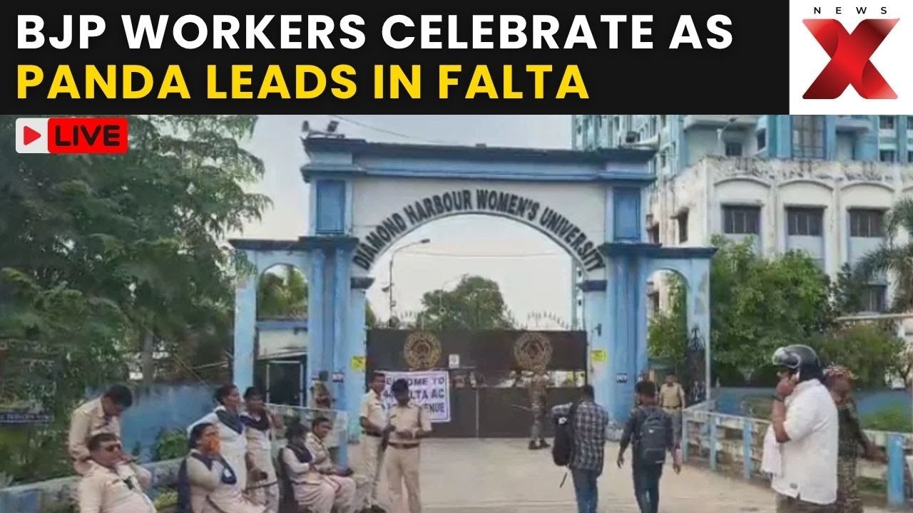 Falta Repoll Counting Live: BJP Workers Celebrate as Panda Leads in Falta Repoll | NewsX